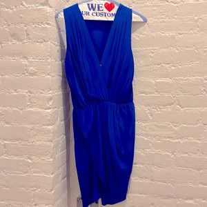 Royal blue silk Amanda uprichard dress